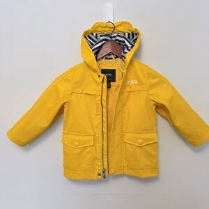 ☔️ London Fog Bright Yellow Hooded Jacket